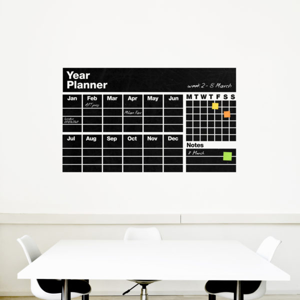 Calendario adesivo da parete per lavagna, Calendario della lavagna, Calendario  da parete, Adesivo da parete del calendario della lavagna, Calendario extra  large -  Italia